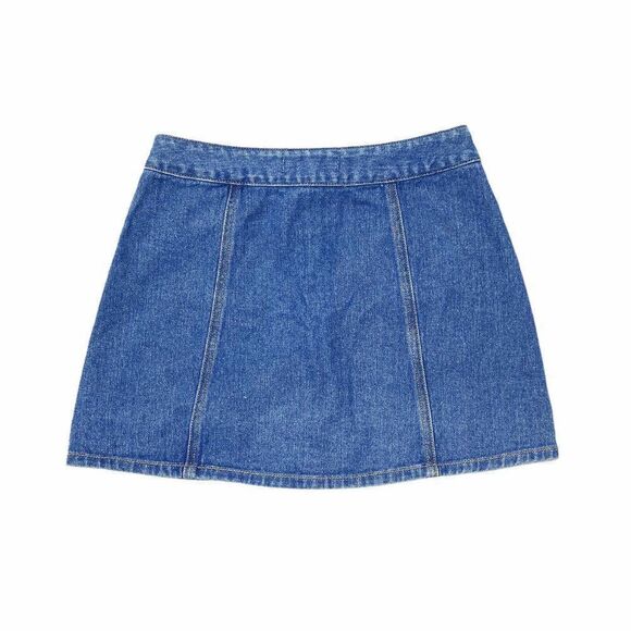 Bullhead Denim Co. Button Front Mini Jean Skirt - Picture 6 of 7